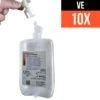 10 X Sterilwasser Aquapak 650ml Im Geschlossenen System, Inkl. O2-Adapter Zum Anschluss An Sauerstoffgeräte, Steriles Wasser Zur Inhalation In Der Sauerstofftherapie, Unser Respiflo Nachfolgeprodukt