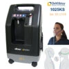 Drive DeVilbiss Compact 1025KS Sauerstoffkonzentrator, 10L Hochleistungs O2-Gerät, Für Patienten Mit Erhöhtem Sauerstoffbedarf, High-Flow Konzentrator (inkl. FireSafe & HIGH FLOW O2- Starterkit) -Coloplast Verkaufsgeschäft 1025 KS Fire O2mask
