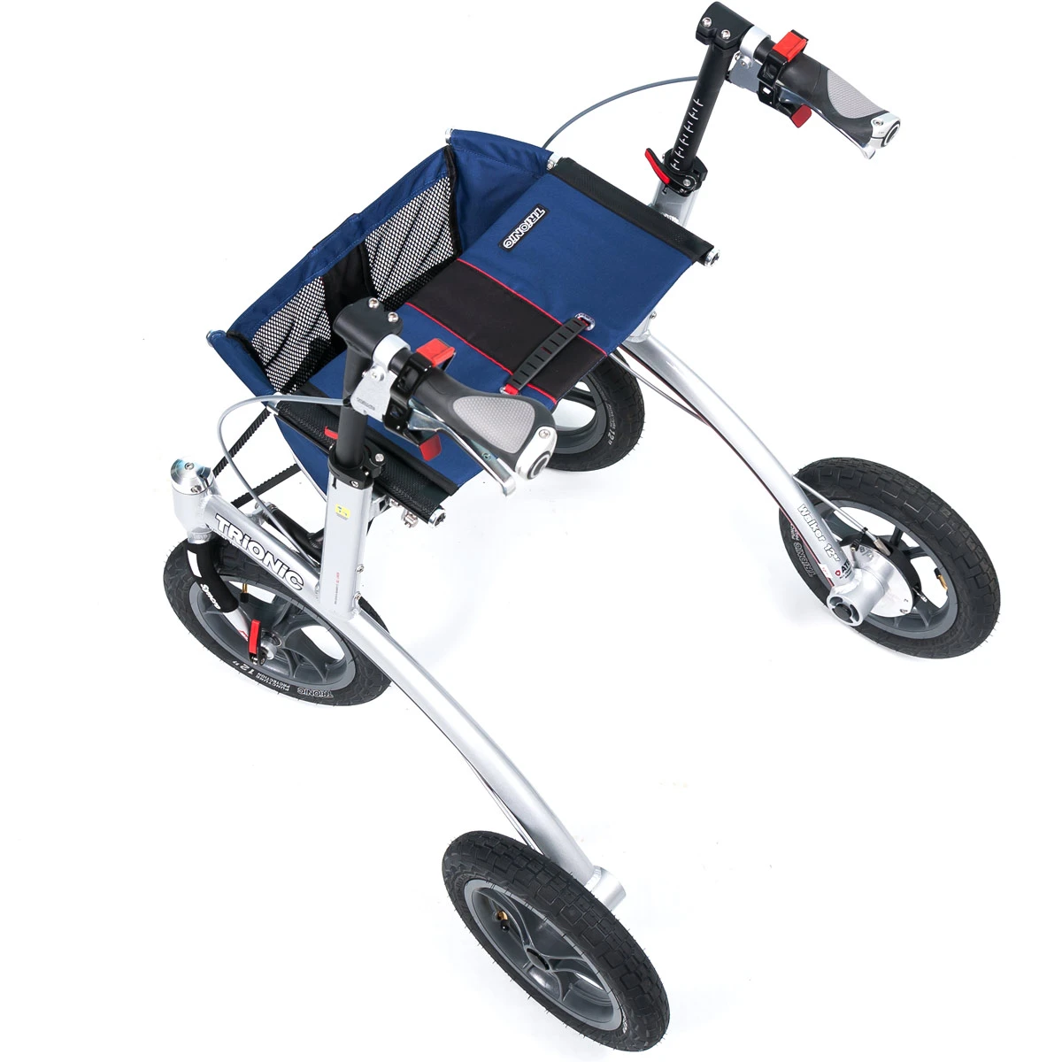 Trionic Rollator Walker 12er, Outdoor Rollator, Blau/schwarz/rot 4 Trionic Rollator Walker 12er, Outdoor Rollator, Blau/schwarz/rot – Bild 2