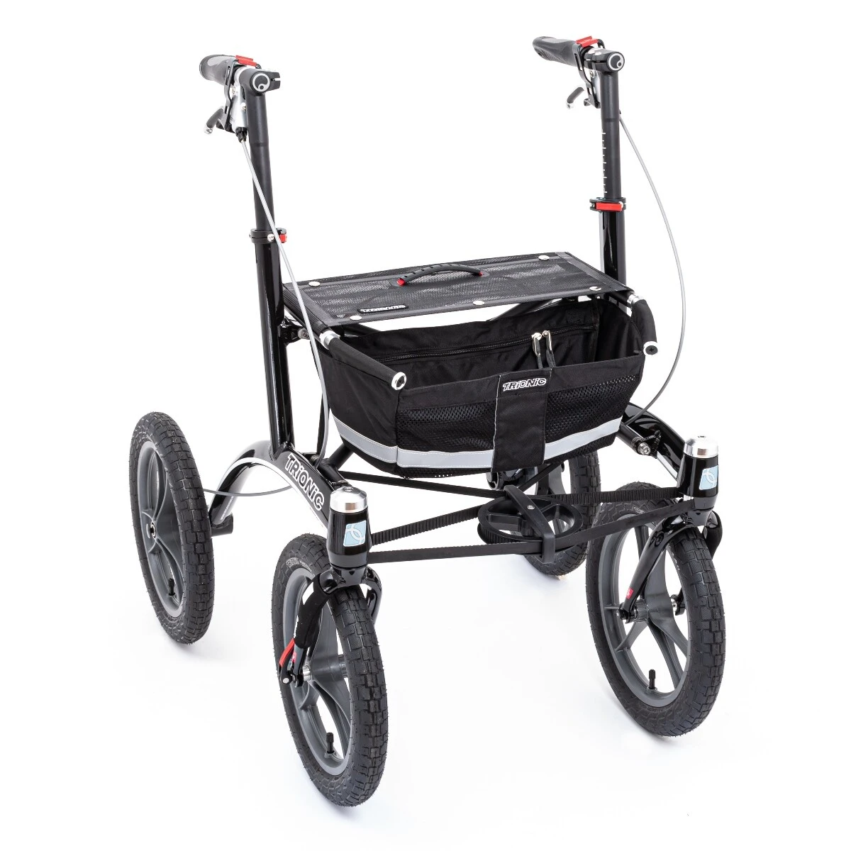 Trionic Rollator Walker 14er, Outdoor Rollator Schwarz/schwarz/grau 3 Trionic Rollator Walker 14er, Outdoor Rollator Schwarz/schwarz/grau