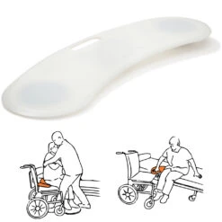 Rutschbrett Immedia 3B Board, Leichtgewicht Rollstuhl Transferbrett, Polyethylen, 23x77cm, Bis 150 Kg Belastbar