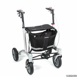 Trionic Walker 9er Rollator (Körpergröße 148-188cm; Griffhöhe 74-94cm) Schwarz/schwarz/grau