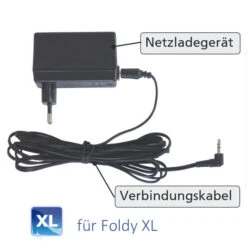AKS Ladegerät Für AKS Patientenlifter (nur XL) (Foldy XL/Clino XL/Dualo XL/Goliath XXL) Original Netzladegerät Inkl. Verbindungskabel