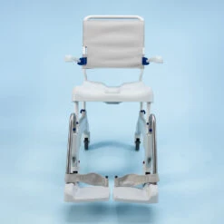 Aquatec Ocean Ergo-5 Dusch- Und Toilettenrollstuhl, HMV, 5" Räder Inkl. Feststeller, Schiebeversion, Bis 150kg, Inkl. Halter + Topf -Coloplast Verkaufsgeschäft AQU Ocean Ergo 06 1