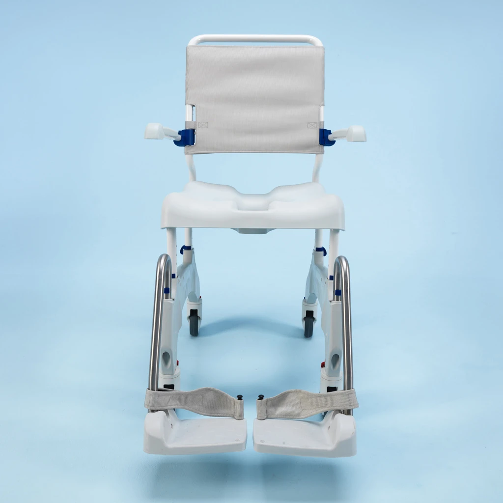 Aquatec Ocean Ergo-5 Dusch- Und Toilettenrollstuhl, 5" Räder Inkl. Feststeller, Schiebeversion, Inkl. Toilettentopf, Inkl. Softsitz, Bis 150kg 5 Aquatec Ocean Ergo-5 Dusch- Und Toilettenrollstuhl, 5" Räder Inkl. Feststeller, Schiebeversion, Inkl. Toilettentopf, Inkl. Softsitz, Bis 150kg – Bild 3