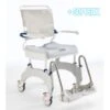 Aquatec Ocean Ergo-5 Dusch- Und Toilettenrollstuhl, 5" Räder Inkl. Feststeller, Schiebeversion, Inkl. Toilettentopf, Inkl. Softsitz, Bis 150kg -Coloplast Verkaufsgeschäft AQU Ocean Ergo 5 Softsitz