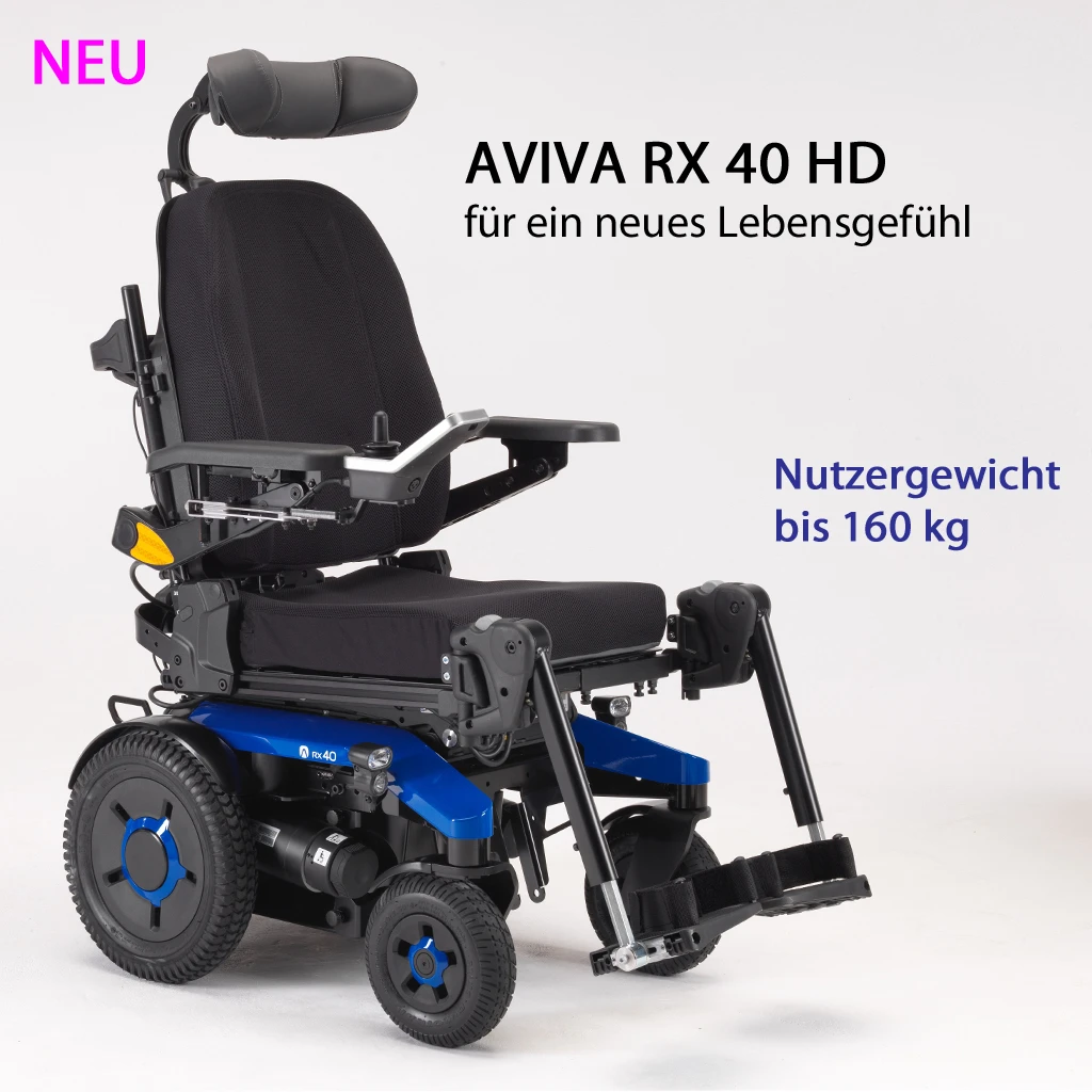 Invacare AVIVA RX40 HD Modulite Elektrorollstuhl (inkl. 120A Power-Modul) XL E-Rollstuhl Extra Breit Und Belastbar Bis 160kg 3 Invacare AVIVA RX40 HD Modulite Elektrorollstuhl (inkl. 120A Power-Modul) XL E-Rollstuhl Extra Breit Und Belastbar Bis 160kg
