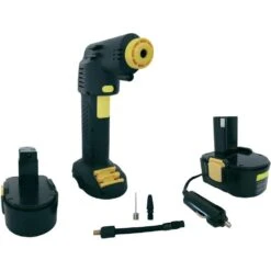 Airgun Set Luftpumpe, Kompressor Elektrisch, Inkl. Ion-Akku Und KFZ Adapter, Digital Display, Verschiedene Adapter