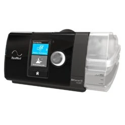 Resmed AirSense 10 AutoSet CPAP-APAP Gerät Komplett Inkl. Anfeuchter Und CPAP Maske Mirage FX -Coloplast Verkaufsgeschäft Airsense 10 AutoSet HumidAir Side