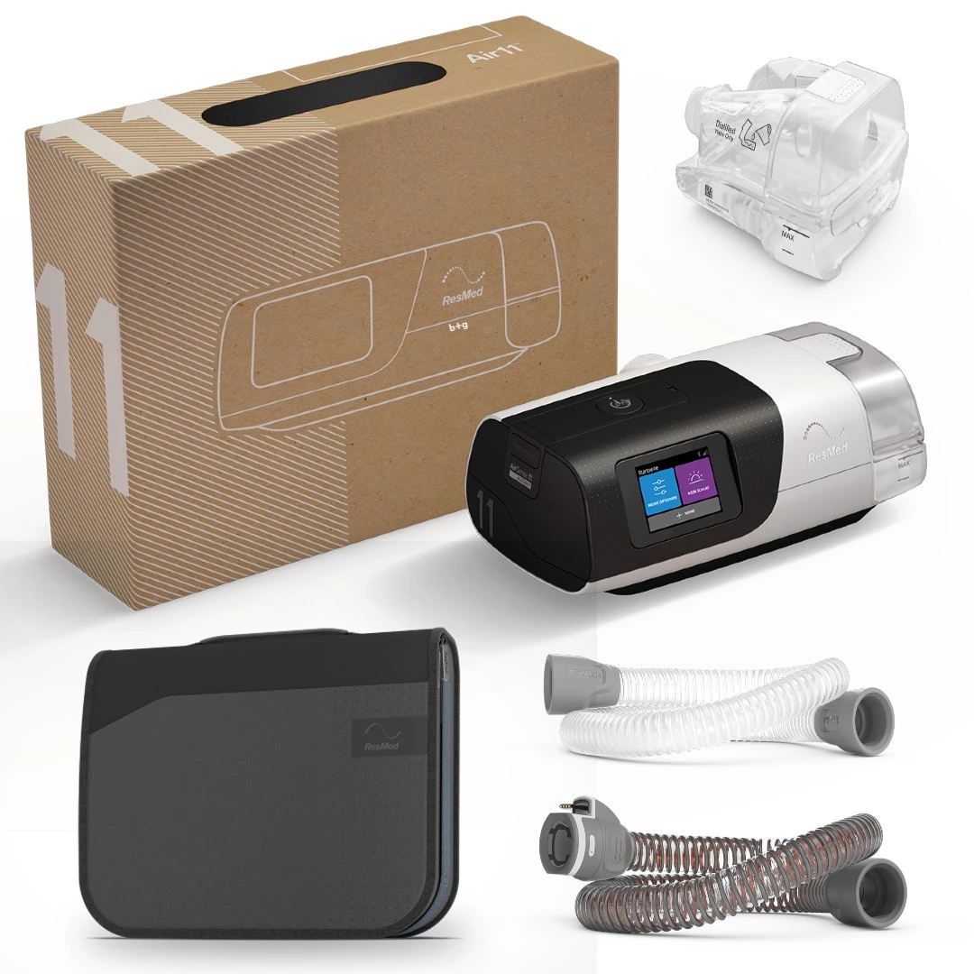Sparpaket: ResMed AirSense11 Autoset Inkl. Humidair11 Anfeuchter + ClimateLineAir11, Schlafapnoe Therapie, HMV 3 Sparpaket: ResMed AirSense11 Autoset Inkl. Humidair11 Anfeuchter + ClimateLineAir11, Schlafapnoe Therapie, HMV