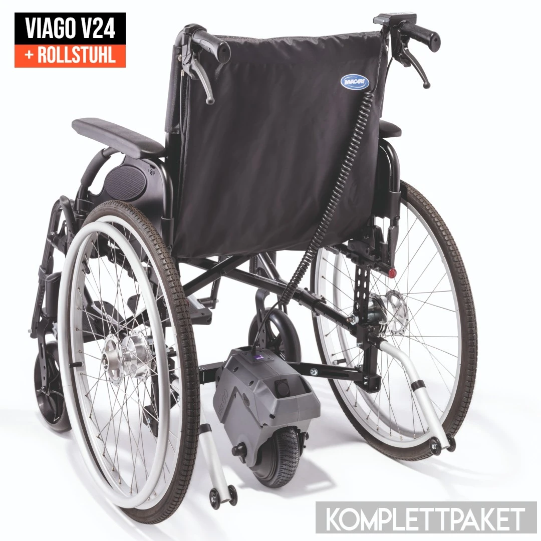 Komplettpaket = Alber ViaGO V24 Schiebehilfe Inkl. Action3 Alu-Faltrollstuhl, Sitzbreite 45.5cm (M/L) Leicht, Kraftvoll Und Leicht Bedienbar, Mit Trommelbremse, Kippschutz, Beckengurt Uvm. Bis 125kg 3 Komplettpaket = Alber ViaGO V24 Schiebehilfe Inkl. Action3 Alu-Faltrollstuhl, Sitzbreite 45.5cm (M/L) Leicht, Kraftvoll Und Leicht Bedienbar, Mit Trommelbremse, Kippschutz, Beckengurt Uvm. Bis 125kg