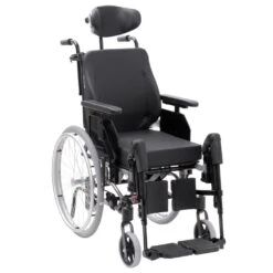 Alu Rehab Netti 4U CE PLUS Comfort, Multifunktionsrollstuhl, Das Verbesserte Einstiegsmodell Pflegerollstuhl/Multifunktionsrollstuhl-Serie