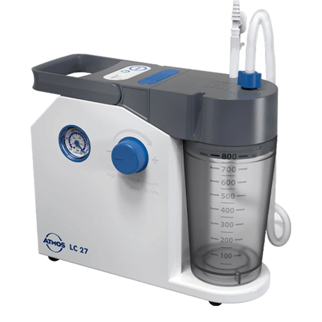 Atmos LC27 Homecaresauger, Absauggerät Für Zu Hause (stufenlos 27 L/min) Einpatienten- Sektretbehälter 800ml, Bakterienfilterkartusche, Netz- Oder Akkubetrieb 4 Atmos LC27 Homecaresauger, Absauggerät Für Zu Hause (stufenlos 27 L/min) Einpatienten- Sektretbehälter 800ml, Bakterienfilterkartusche, Netz- Oder Akkubetrieb – Bild 2