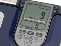 Omron BF 511, Farbe Blau, Personenwaage Mit Körperfettmessgerät, Körperanalysegerät Bis Zu Einem Gewicht Von 150 Kg -Coloplast Verkaufsgeschäft BF511 visceral fat