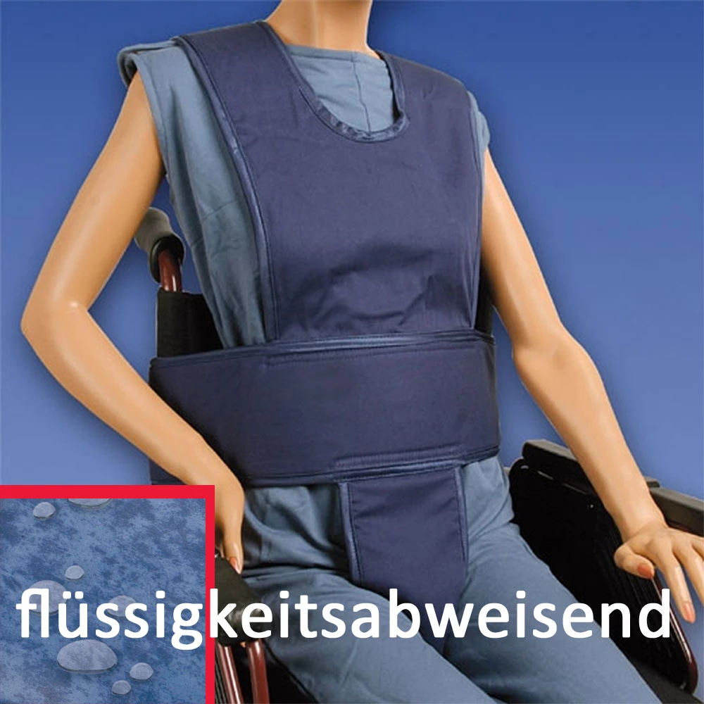 Biocare Komplett Klett, Flüssigkeitsabweisend Blau, Sicherungssystem Für Hüfte, Oberkörper & Becken, Patientensicherungsystem Im Rollstuhl 3 Biocare Komplett Klett, Flüssigkeitsabweisend Blau, Sicherungssystem Für Hüfte, Oberkörper & Becken, Patientensicherungsystem Im Rollstuhl