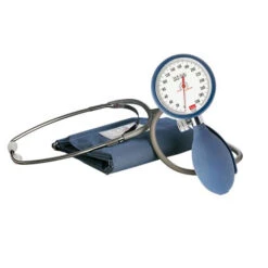 Boso BS 90 XL Blutdruckmessgerät, Aneroid, Inkl. XL Manschette (33 - 41 Cm) Und Stethoskop, überdrucksicheres Manometer, Skala Ø 60 Mm