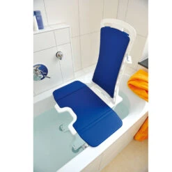 Badewannenlifter Bellavita 2G Comfort Blau, Inkl. Comfort-Bezugsset, Drive Bellavita Neu, Komplettset, Akku, Ladegerät, Bis 140 Kg