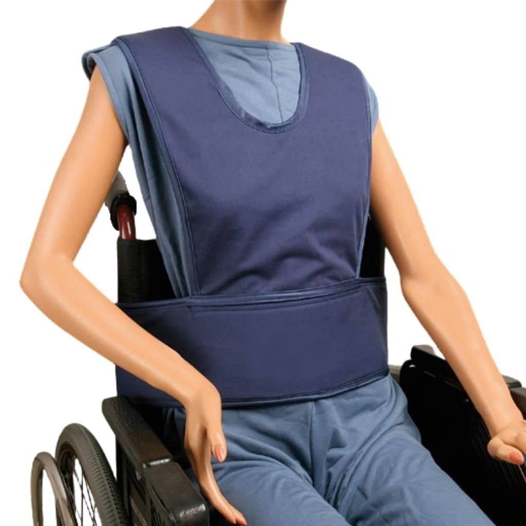 Biocare Standard Klett, Blau, Sicherungssystem Für Hüfte Und Oberkörper, Patienten-Gurt Rollstuhl 3 Biocare Standard Klett, Blau, Sicherungssystem Für Hüfte Und Oberkörper, Patienten-Gurt Rollstuhl