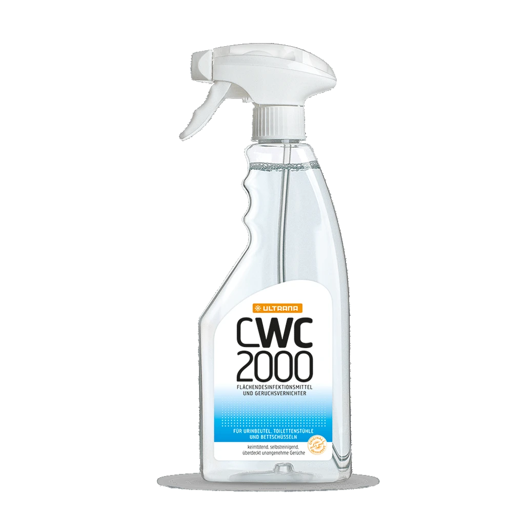 Ultrana CWC 2000 Desinfektionskonzentrat & Geruchsvernichter, Desinfektionsmittel In Der Praktischen Sprühflasche, 500ml (geringer Bestand) 4 Ultrana CWC 2000 Desinfektionskonzentrat & Geruchsvernichter, Desinfektionsmittel In Der Praktischen Sprühflasche, 500ml (geringer Bestand) – Bild 2