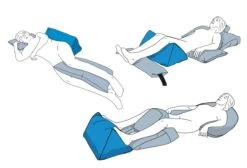 Softline CareWave(CAREPUR) Deltakissen XL, 60x41cm, Blau, Lagerungskissen, Multifunktional, Ideal Zur 30° Und 135° Lagerung, (NEU = CAREPUR Deltakissen M) -Coloplast Verkaufsgeschäft CareWave Deltakissen bsp