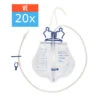 20x Bettbeutel 2L, Geschlossenes Urindrainagesystem, Urinbeutel Mit Schlauch 90cm, Steril, 2000ml Volumen (unsere Mono Flo Alternative) -Coloplast Verkaufsgeschäft Careflow GHC UB2000 20VE