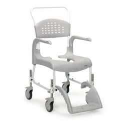 Dusch-Toilettenrollstuhl 5 Mod. Clean, Mit 5"-Rädern, Sitzhöhe 49 Cm