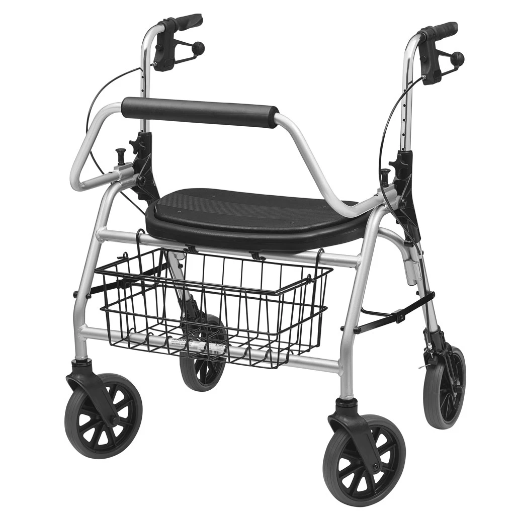 Rollator XXL 200, Sitzbreite 60cm, Alu-Leichtgewicht & Modernes Design, Rückenbügel, Korb, Softsitz, Besonders Stabil Bis 200 Kg 5 Rollator XXL 200, Sitzbreite 60cm, Alu-Leichtgewicht & Modernes Design, Rückenbügel, Korb, Softsitz, Besonders Stabil Bis 200 Kg – Bild 3