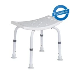 (AV) Dietz DH 240 Duschhocker, Aluminium, Sicherer Stand, Hohe Stabilität, Höhenverstellbar, Bis 100kg Belastbar