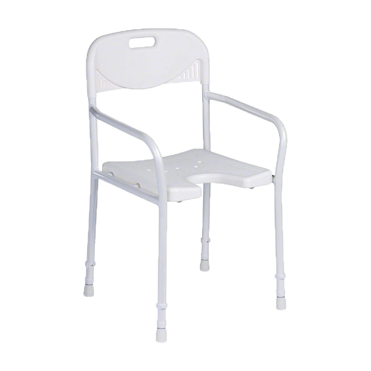 Dietz 9401-A Duschstuhl, 4-fach Höhenverstallbar, Mit Armlehne & Rückenstütze, Bis 120kg 3 Dietz 9401-A Duschstuhl, 4-fach Höhenverstallbar, Mit Armlehne & Rückenstütze, Bis 120kg