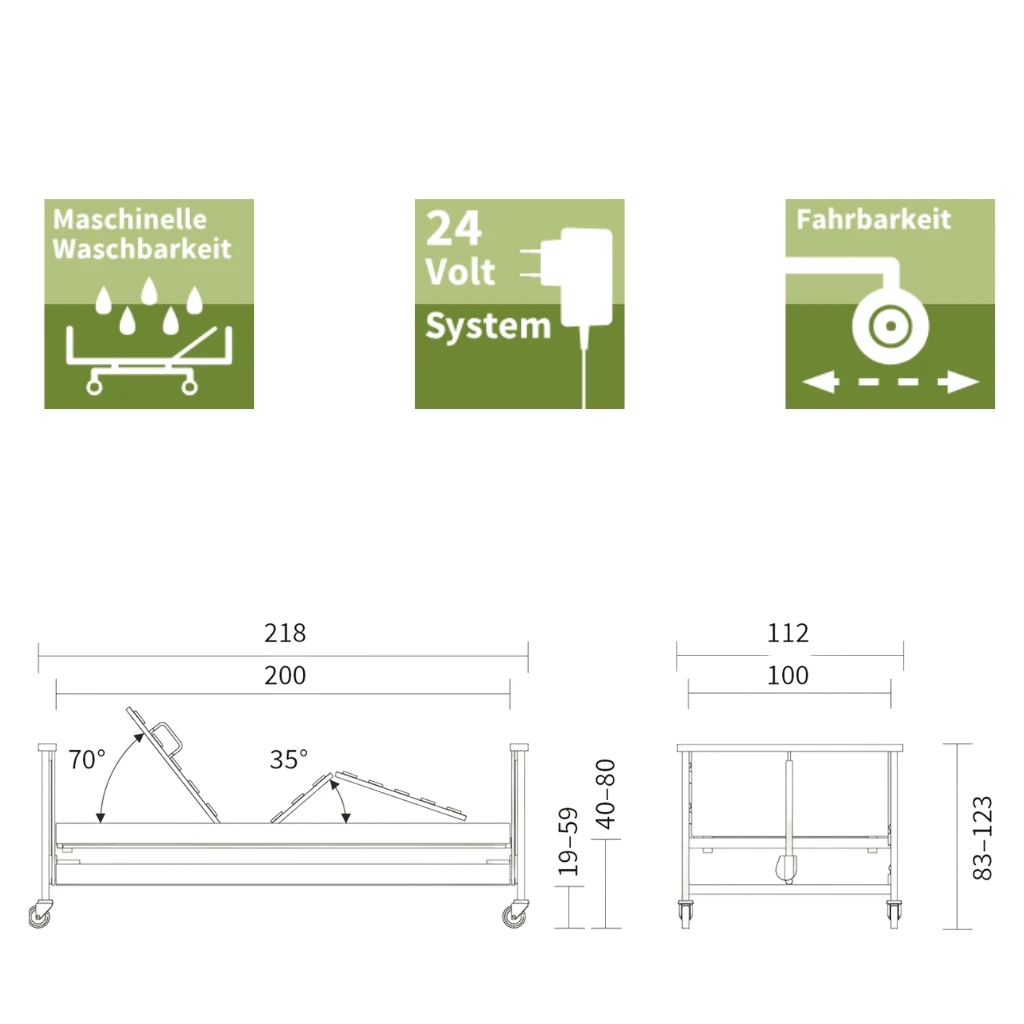 Burmeier Dali 100 Pflegebett 4 Burmeier Dali 100 Pflegebett – Bild 2