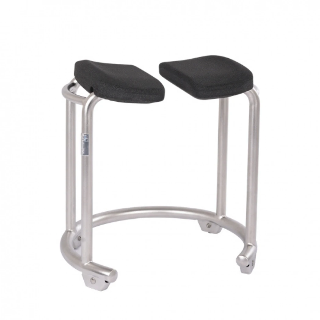 Saljol Duschhocker, Dreht Sich Auf Der Stelle, Grau (Stahl Pulverbeschichtet) Oder In Silber (Edelstahl Elektropoliert) Bis 150kg 4 Saljol Duschhocker, Dreht Sich Auf Der Stelle, Grau (Stahl Pulverbeschichtet) Oder In Silber (Edelstahl Elektropoliert) Bis 150kg – Bild 2