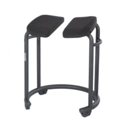 Saljol Duschhocker Mit Keilsitz, Grau (Stahl Pulverbeschichtet) Oder In Silber (Edelstahl Elektropoliert) Bis 150kg -Coloplast Verkaufsgeschäft Design ohne Titel