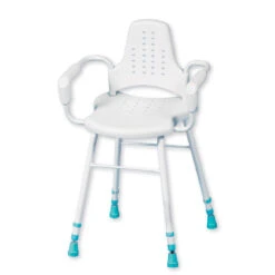 Modularer Duschstuhl Prima Stehhilfe, Duschhocker Für Vielseitige Anwendungen, Stehstuhl Mit Armlehnen, Bis 190kg