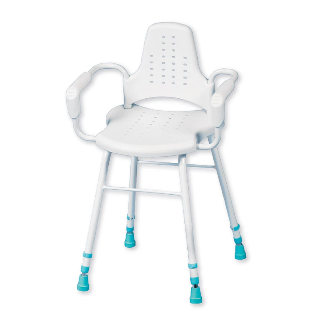 Modularer Duschstuhl Prima Stehhilfe, Duschhocker Für Vielseitige Anwendungen, Stehstuhl Mit Armlehnen, Bis 190kg 3 Modularer Duschstuhl Prima Stehhilfe, Duschhocker Für Vielseitige Anwendungen, Stehstuhl Mit Armlehnen, Bis 190kg