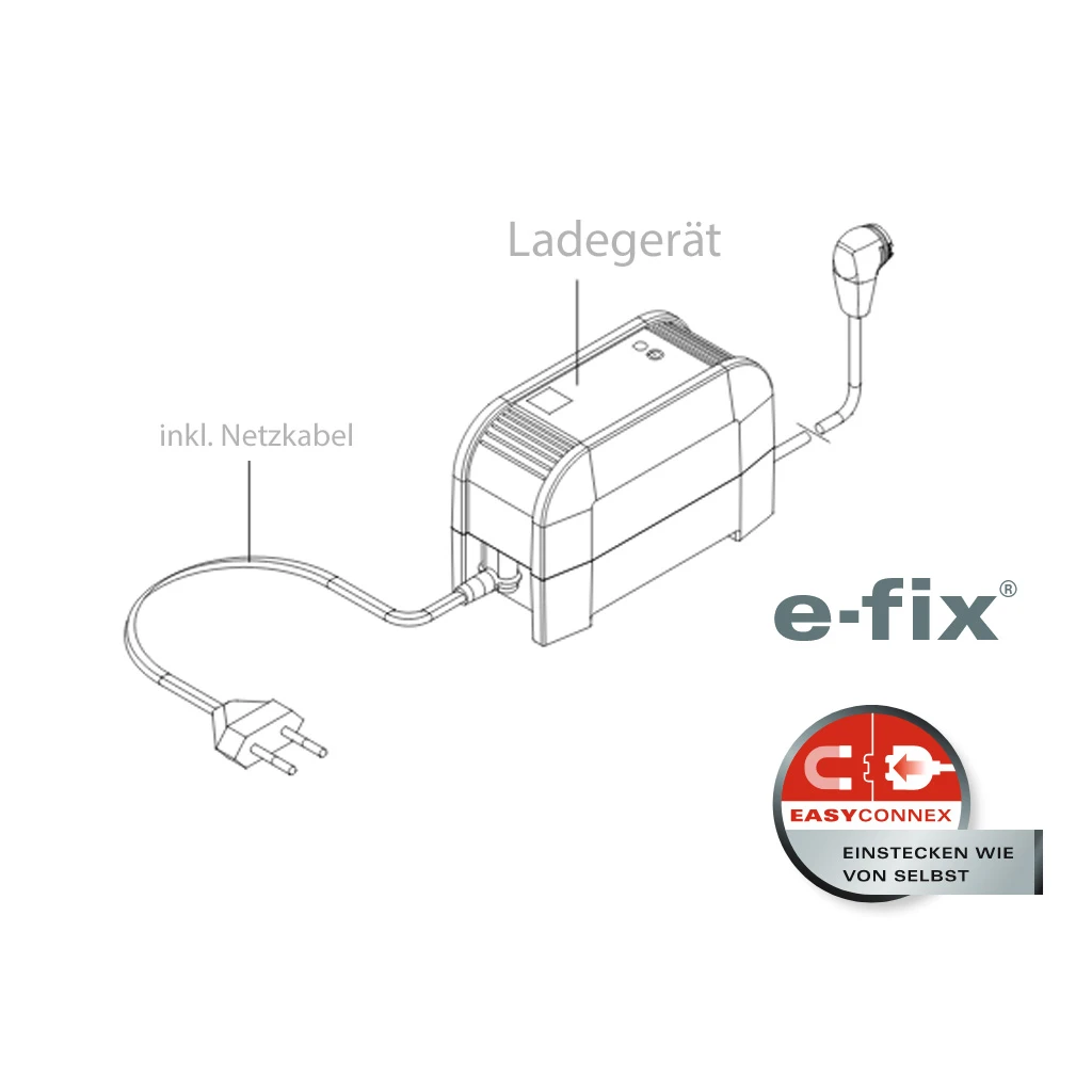 Alber Ladegerät Für Efix E35/E36, Kontaktierung Zu Akku Mit Intuitivem Magnetstecker EasyConnex, Automatische Anpassung An Die Netzspannung (90–240) Inkl. Netzkabel 3 Alber Ladegerät Für Efix E35/E36, Kontaktierung Zu Akku Mit Intuitivem Magnetstecker EasyConnex, Automatische Anpassung An Die Netzspannung (90–240) Inkl. Netzkabel