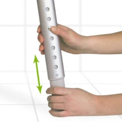 Etac Edge Niedrig Duschhocker, Farbe Grau, Sitzhöhe Von 34,5 - 42cm Besonders Für Kleine Benutzer -Coloplast Verkaufsgeschäft Etac Edge Beine