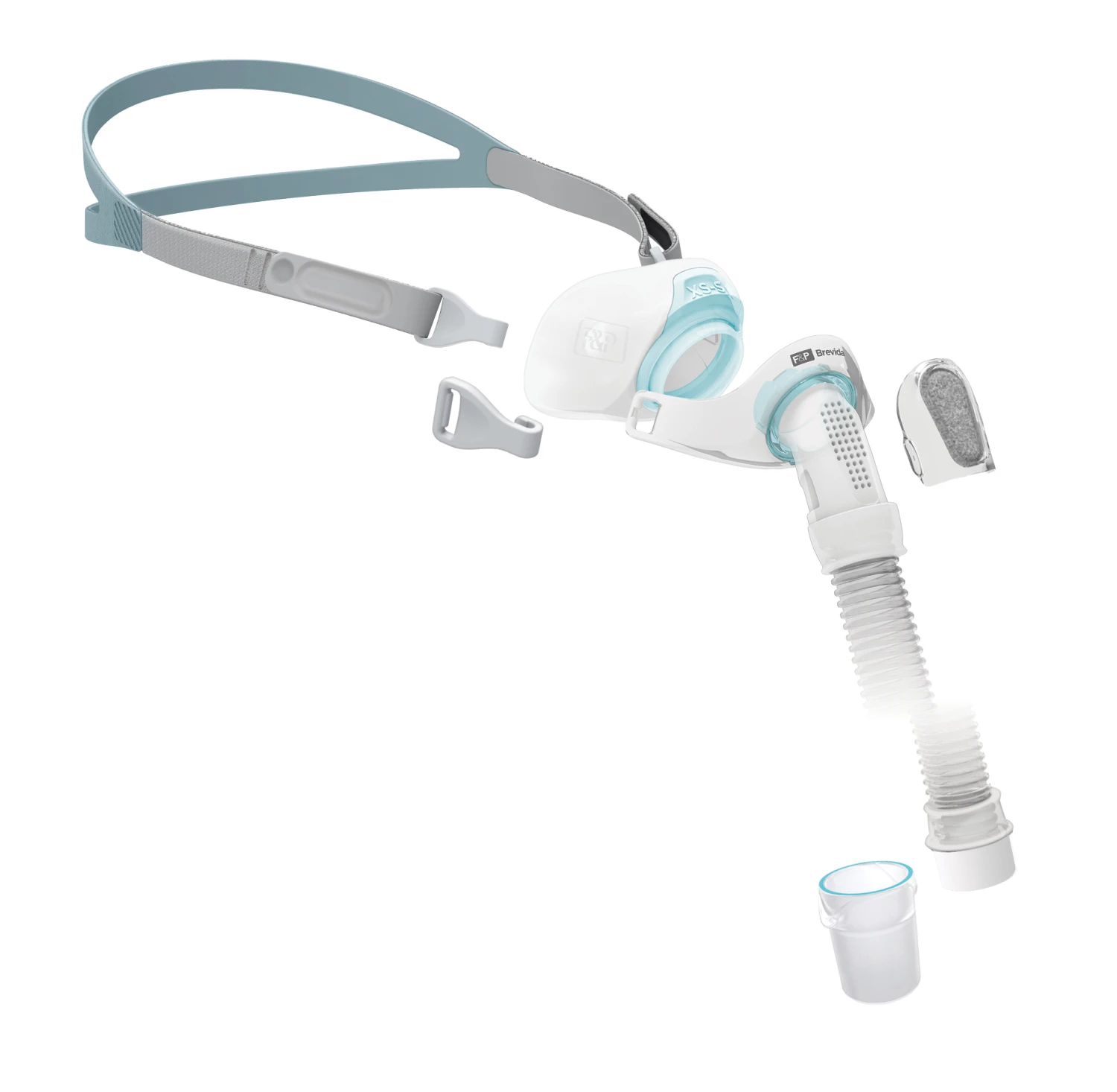 Fisher&Paykel Brevida CPAP Nasenpolster-Maske, HMV, Innovative AirPillow Dichtung, Inkl. Kopfband 4 Fisher&Paykel Brevida CPAP Nasenpolster-Maske, HMV, Innovative AirPillow Dichtung, Inkl. Kopfband – Bild 2