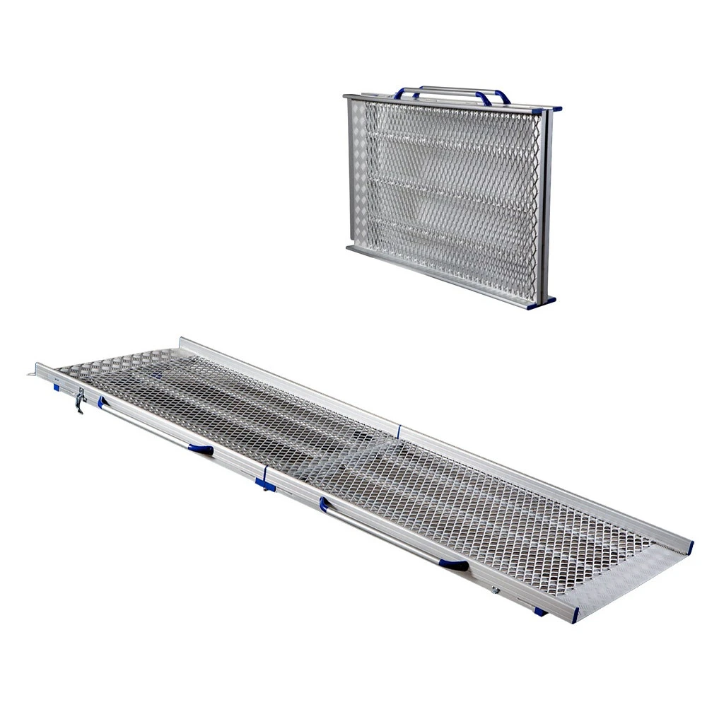 Feal BGR Allzweckrampe VR25, Klappbar, Länge 250cm (130cm Geklappt), Bis Zu 400kg, Innenbreite 82cm, Vollrampe Aus Extra Stabilem Streckmetall, Gewicht 23kg, Mit Griffen Und Sicherheitsverriegelung 5 Feal BGR Allzweckrampe VR25, Klappbar, Länge 250cm (130cm Geklappt), Bis Zu 400kg, Innenbreite 82cm, Vollrampe Aus Extra Stabilem Streckmetall, Gewicht 23kg, Mit Griffen Und Sicherheitsverriegelung – Bild 3