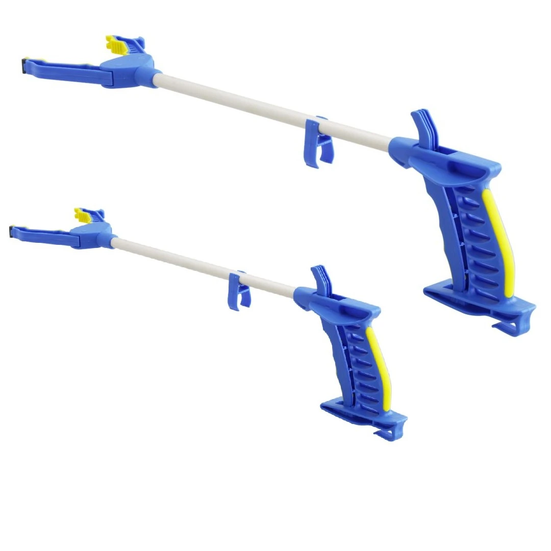 2 X Falke Greifzange, Blau, Die Leichte Greifhilfe Mit Softgriff, Inkl. Magnet Und Clip, Doppelpack (1 X Kurz 60cm + 1x Lang 78cm) 2 2 X Falke Greifzange, Blau, Die Leichte Greifhilfe Mit Softgriff, Inkl. Magnet Und Clip, Doppelpack (1 X Kurz 60cm + 1x Lang 78cm)