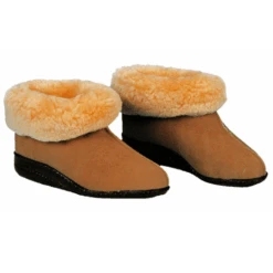 Russka Fellschuhe Aus Lammfell Mit Fester Sohle