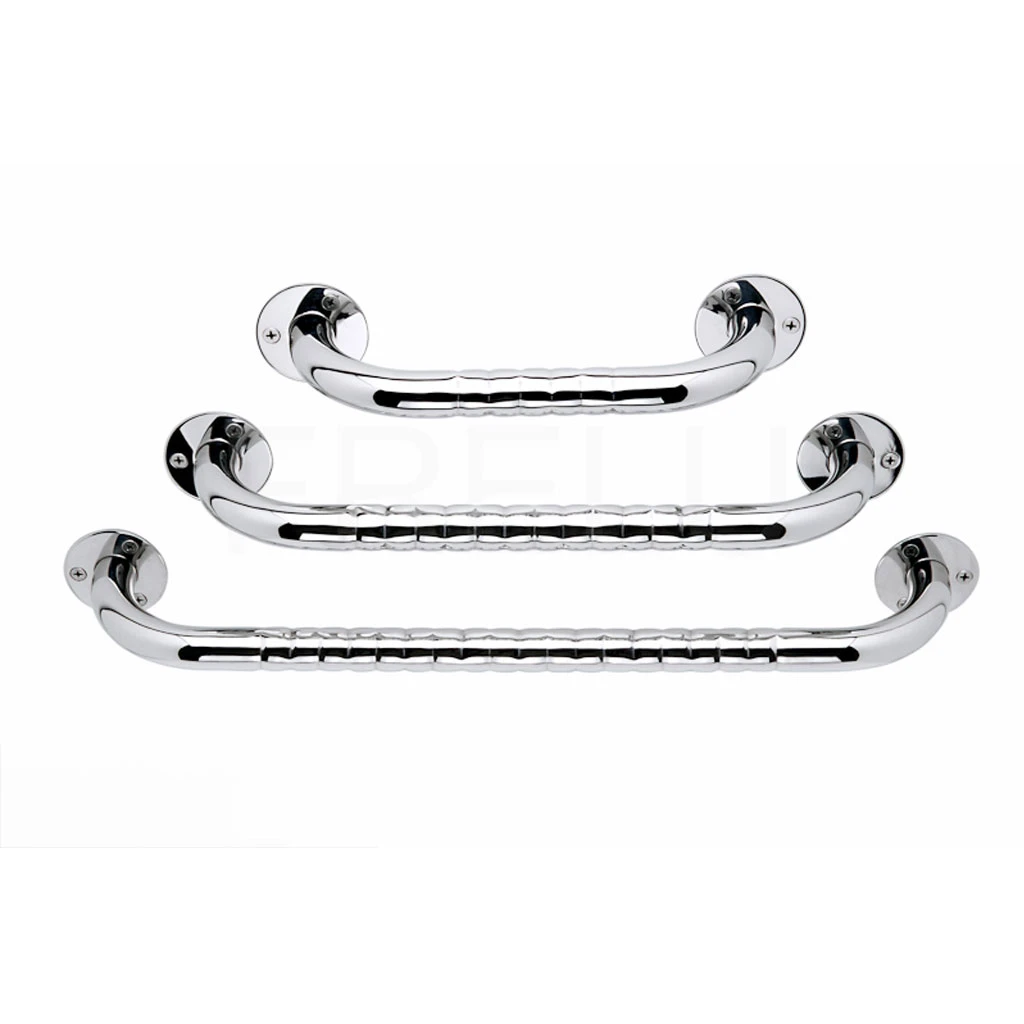 Frelu Haltegriff Edelstahl, Fingergriff, Gerade Sicherheitsgriffe In Verschiedenen Längen, Poliert, Offene Montage 3 Frelu Haltegriff Edelstahl, Fingergriff, Gerade Sicherheitsgriffe In Verschiedenen Längen, Poliert, Offene Montage