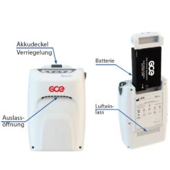 GCE ZEN-O (1 X Akku) Mobiler Sauerstoffkonzentrator, Mit Atemzugflow- Und Konstantflow Bis Zu 2 L/min., Komplettset Mit Tasche, Caddy, 1x12V Zellenakku, Netzkabel, 12V Adapter 15 GCE ZEN-O (1 X Akku) Mobiler Sauerstoffkonzentrator, Mit Atemzugflow- Und Konstantflow Bis Zu 2 L/min., Komplettset Mit Tasche, Caddy, 1x12V Zellenakku, Netzkabel, 12V Adapter -Coloplast Verkaufsgeschäft GCE ZENO 04
