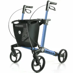 Sunrise Medcial Gemino Rollator 30 S Safir Blue, Leichtgewichtrollator, Für Kinder Und Besonders Kleine Menschen