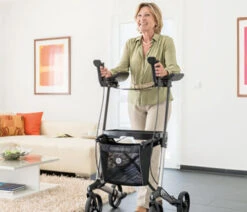 Sunrise Medical Gemino 30 Walker UAL, Rollator Mit Unterarmauflagen, Leichtgewicht, Personengröße 150-200cm, Bis 150 Kg Belastbar -Coloplast Verkaufsgeschäft Gemino Walker 07 1