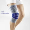 Neue Bauerfeind GenuTrain Titan Silk, Mit Silikonrand, Aktivbandage Kniegelenk, Neue 8. Generation 2020, Train-Gestrick, Omega+ Pad, Komfortzone Kniekehle, Hautfreundlich & Atmungsaktiv -Coloplast Verkaufsgeschäft Genutrain Titan Silk01