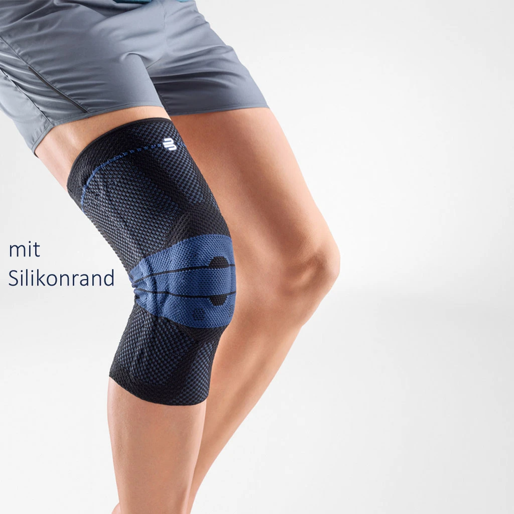 Bauerfeind GenuTrain Black Silk, Mit Silikonrand, Aktivbandage Kniegelenk, Train-Gestrick, Omega+ Pad, Komfortzone Kniekehle, Hautfreundlich & Atmungsaktiv 3 Bauerfeind GenuTrain Black Silk, Mit Silikonrand, Aktivbandage Kniegelenk, Train-Gestrick, Omega+ Pad, Komfortzone Kniekehle, Hautfreundlich & Atmungsaktiv