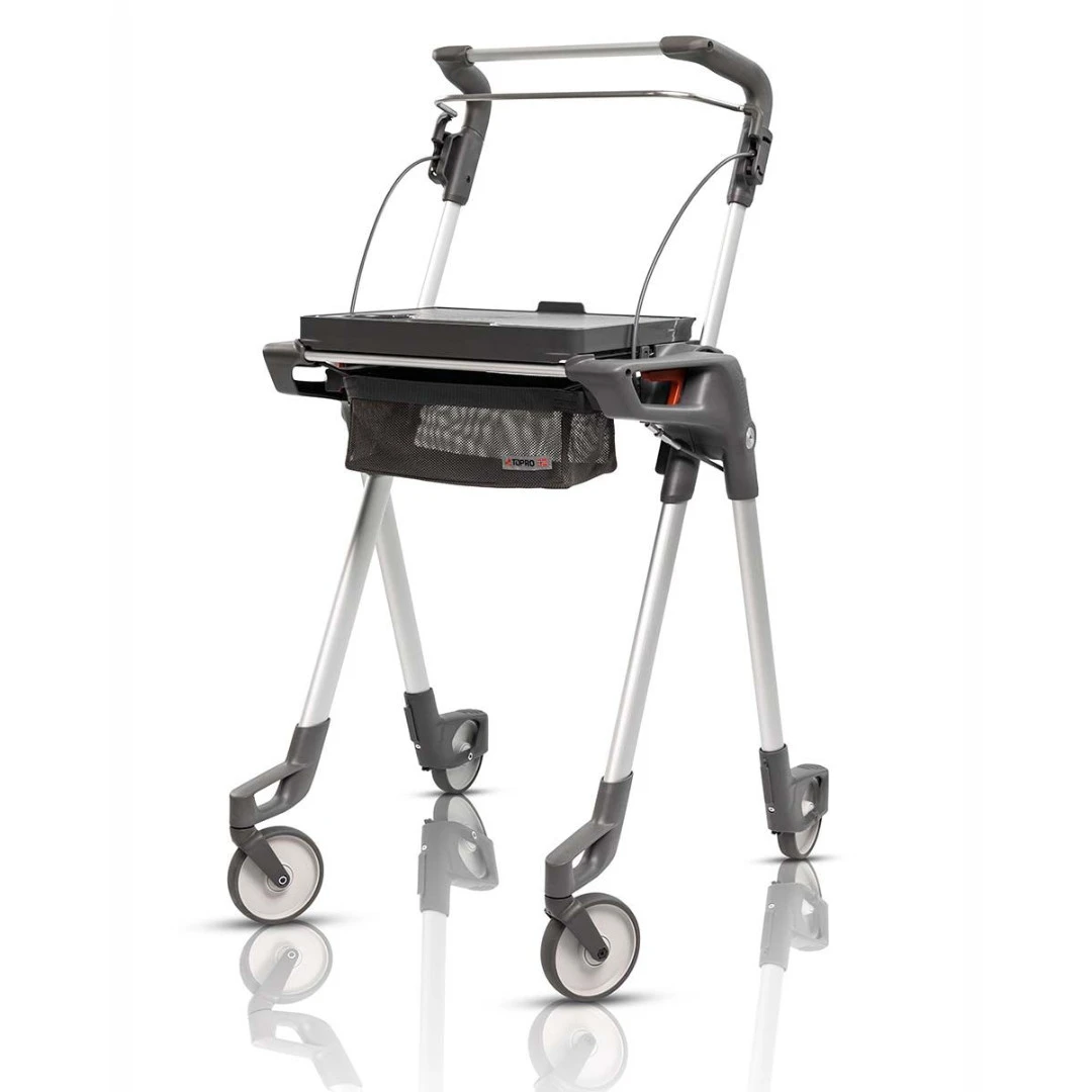 TOPRO Hestia Grey Wohnraumrollator, Stylischer Gehwagen Für Zu Hause, Platzsparender Zusammenfaltbarer Indoor-Rollator, Nur 6.9kg 4 TOPRO Hestia Grey Wohnraumrollator, Stylischer Gehwagen Für Zu Hause, Platzsparender Zusammenfaltbarer Indoor-Rollator, Nur 6.9kg – Bild 2
