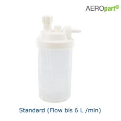 Standard Sauerstoff-Anfeuchtbehälter, Befüllbarer Atemgasbefeuchter Für Den Einsatz Bei Der Sauerstofftherapie (O2-Geräte/Konzentratoren), Volumen Ca. 350ml, Flow Bis 6 L/min.