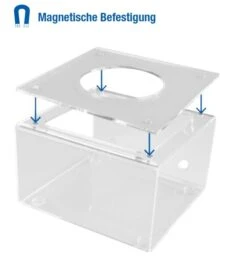 AEROpart Anfeuchter Halterung, Für Sterilwassersysteme Und Atemgasbefeuchter In Der Sauerstofftherapie, Halterung Grundbox Inkl. Schablone