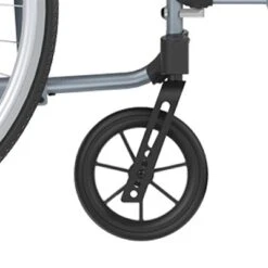 ICON 35 Ultra Lite LX-45-22 Rollstuhl, Selbstfahrer 22"-Räder, Leichtgewichts-Transportrollstuhl Aus Aluminium, SB45cm, Inkl. Druckbremse, Inkl. Begleiterbremse, Inkl. Kippstützen, Ab 9kg (verstellbarer Armlehne) -Coloplast Verkaufsgeschäft ICON 35 VR